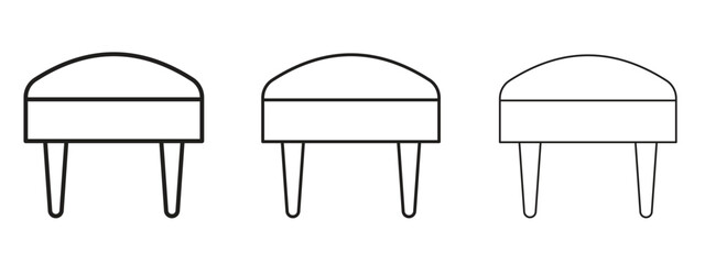 Wall Mural - footstool icon. simple element illustration. can be used for web and mobile.