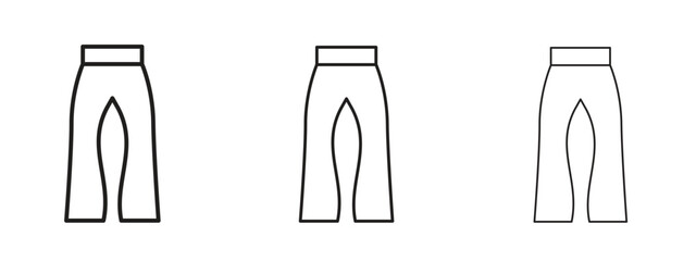 Wall Mural - flare pants icon. simple element illustration. can be used for web and mobile.