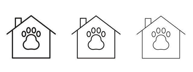 Canvas Print - dog shelter icon. simple element illustration. can be used for web and mobile.
