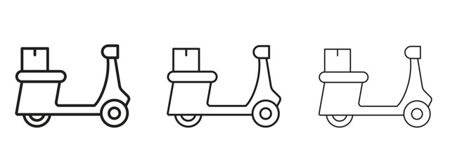Wall Mural - delivery scooter icon. simple element illustration. can be used for web and mobile.