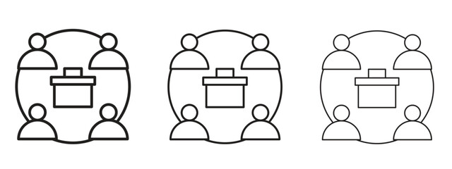 Business networking icon. Simple element illustration. Can be used for web and mobile.
