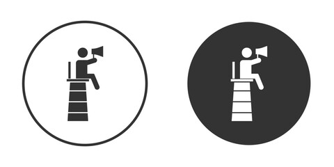 Lifeguard icon, symbol, Vector pictogram. Simple element illustration.