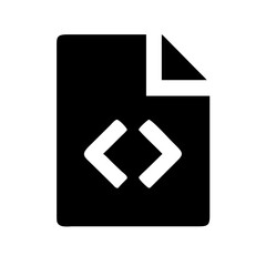 Code file icon vector illustration
