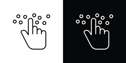 Wall Mural - Braille icon for template logo, vector designs.