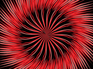 Poster - Vintage retro banner background. Colorful grunge wave wallpaper on black background. Vector illustration. Rotate party background pattern.