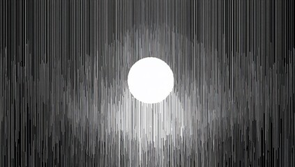 Poster - Abstract Black and White Texture with Vertical Lines Creating a Unique Visual Effect
