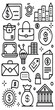 © Rubel - Financial business icons with dollar symbols and buildings finance money