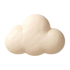 Canvas Print - png fluffy cloud bread shape design.