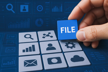 Poster - File data management and workflow organization deliver document information with advanced technology