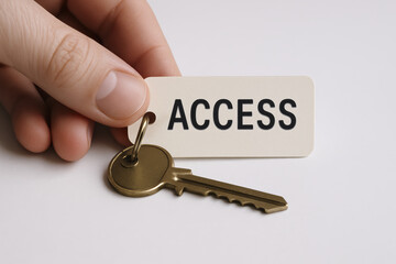 Poster - Access and security bring safety protection and permission guarding entry with unwavering defense