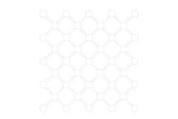 Poster - Translucent network grid expanding dynamically, revealing intricate geometric connectivity through interconnected lines and nodes