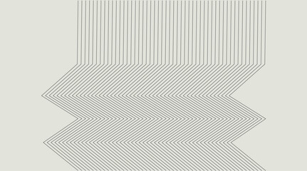 Wall Mural - Optical illusion line art design with abstract zigzag pattern and modern black linear stripes for posters, backgrounds, digital layouts, and contemporary design projects