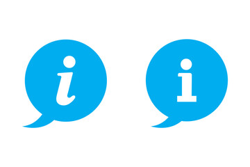 Poster - information icon set. info button. info symbol flat style. vector illustration on white background.