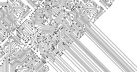 Poster - High-tech connection system on a transparent background