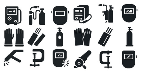 Poster - Collection of safety equipment and tools. Concept of caution and preparedness for potential hazards