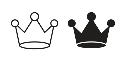 Wall Mural - Crown icon graphic doodle, sketch, outline drawing Vector illustration
