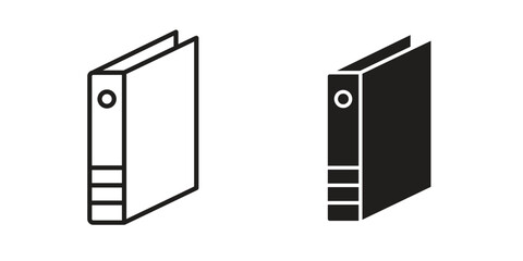 Wall Mural - Binder icon graphic doodle, sketch, outline drawing Vector illustration