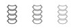 © Franklin - Spine icon symbol for Info Graphic, Design Elements and Websites