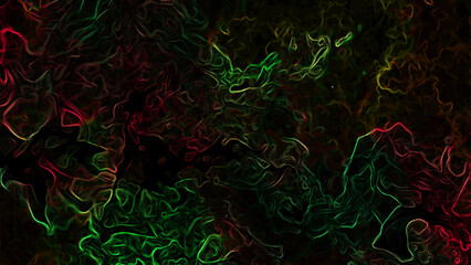 Wall Mural - abstract dark, fluid background with swirling, marbled patterns in deep teal, red and black. smooth,