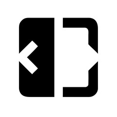 Code merge icon vector illustration