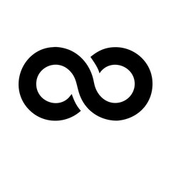 Infinity icon vector illustration