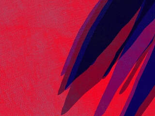 Poster - Abstract gradient red texture in smooth shapes background