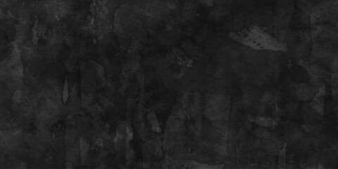Poster - Black dark gray watercolor artistic background for design colored hand painted abstract texture, vintage black background aquarelle old pattern for different design grey distressed grungy paint color.