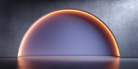 Poster - Large archway with a purple background