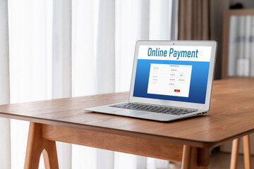Poster - Online payment platform for modish money transfer on the internet netowrk
