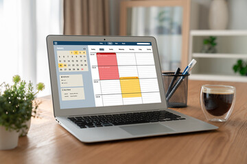 Poster - Online applointment booking calendar for modish regristration on the internet website