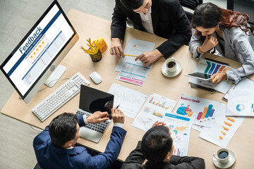 Poster - Customer feedback and review analysis by modish computer software for corporate business