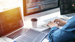© Ngampol - Professional Development programmer working in programming website a software and coding technology, writing codes and data code, Programming with HTML, PHP and javascript