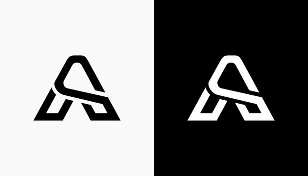 Unique modern creative elegant letter A logo Vector icon template
