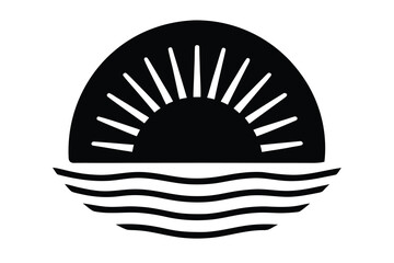 sunset vector icon