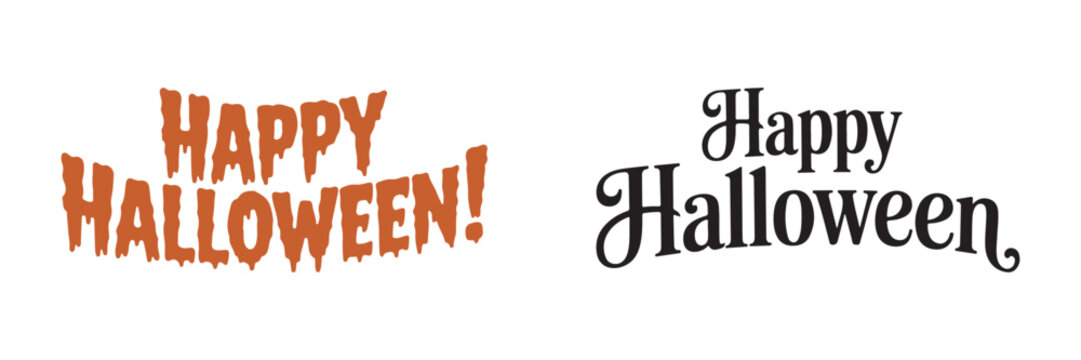 Happy Halloween text effect design.