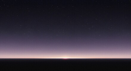 Poster - night sky horizon a serene starscape at dusk