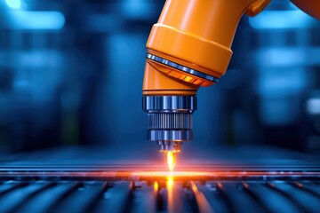 Poster - Laser Cutting Machine Technology in Modern Workshop Environment