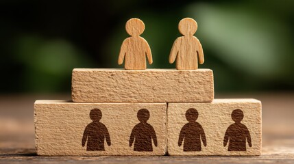 Poster - Interconnected couple representing a scalable team ecosystem with clean layered nodes in a professional setting