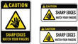 © Alisha Mujahid - Essential sharp edges caution signs keep fingers safe and prevent injuries