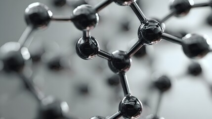 Poster - Close-up view of a molecular structure.