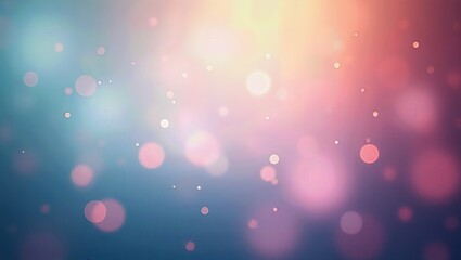 Poster - Abstract ethereal blurred background featuring glowing orbs and soft pastel colors creating a dreamy effect