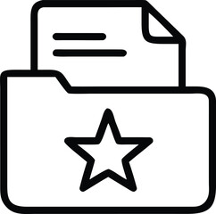Poster - Open File Folder Icon document storage