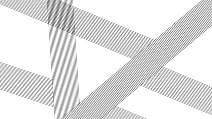 Poster - Abstract  black and white of lines background, Modern line stripes curve abstract presentation background.
