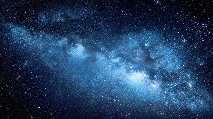 Detailed view of the milky way galaxy.