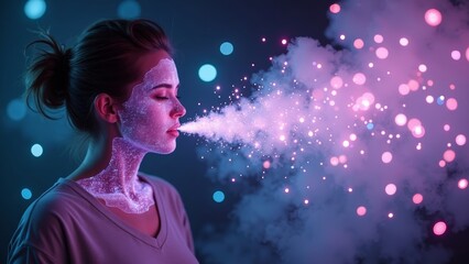 Wall Mural - Dreamy Smoke Character Images