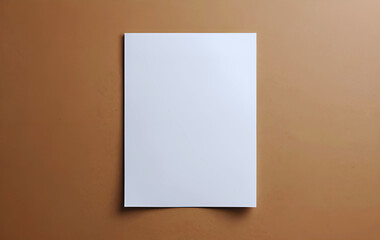 Wall Mural - Paper A4 photo mockup. Empty paper photo mockup with clipping path