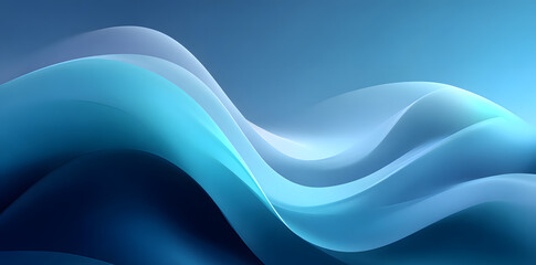 Poster - Soft gradient light blue texture abstract background, gradient, serene, subtle