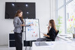 © SOMKID - businesswoman working together with marketing strategy analysis at meeting room.