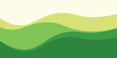 Wall Mural - green and white business wave banner background. futursitic concept illustration template