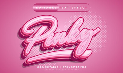 Poster - pinky vector text effect with modern style design